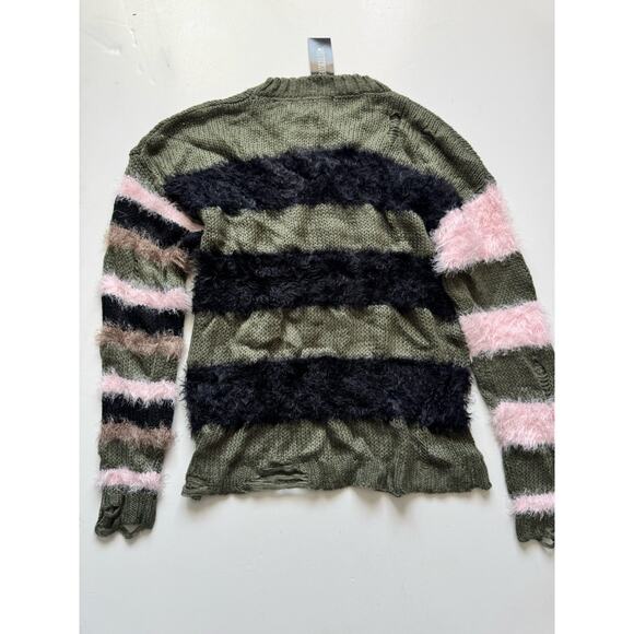 Dolls Kill Current Mode Pretty Pessimist Oversized Sweater Small - Picture 2 of 5